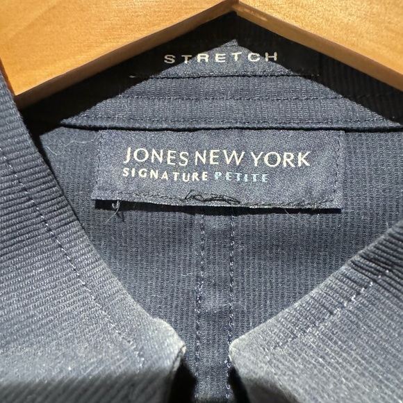 Vintage Jones of New York Navy and Gold Corduroy Blazer Jacket Petite Small - Picture 2 of 4